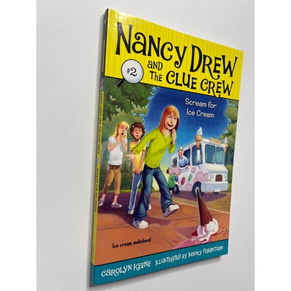 Scream for Ice Cream Nancy Drew and Clue Crew Book 2 Carolyn Keene Kids Fiction - Picture 3 of 4